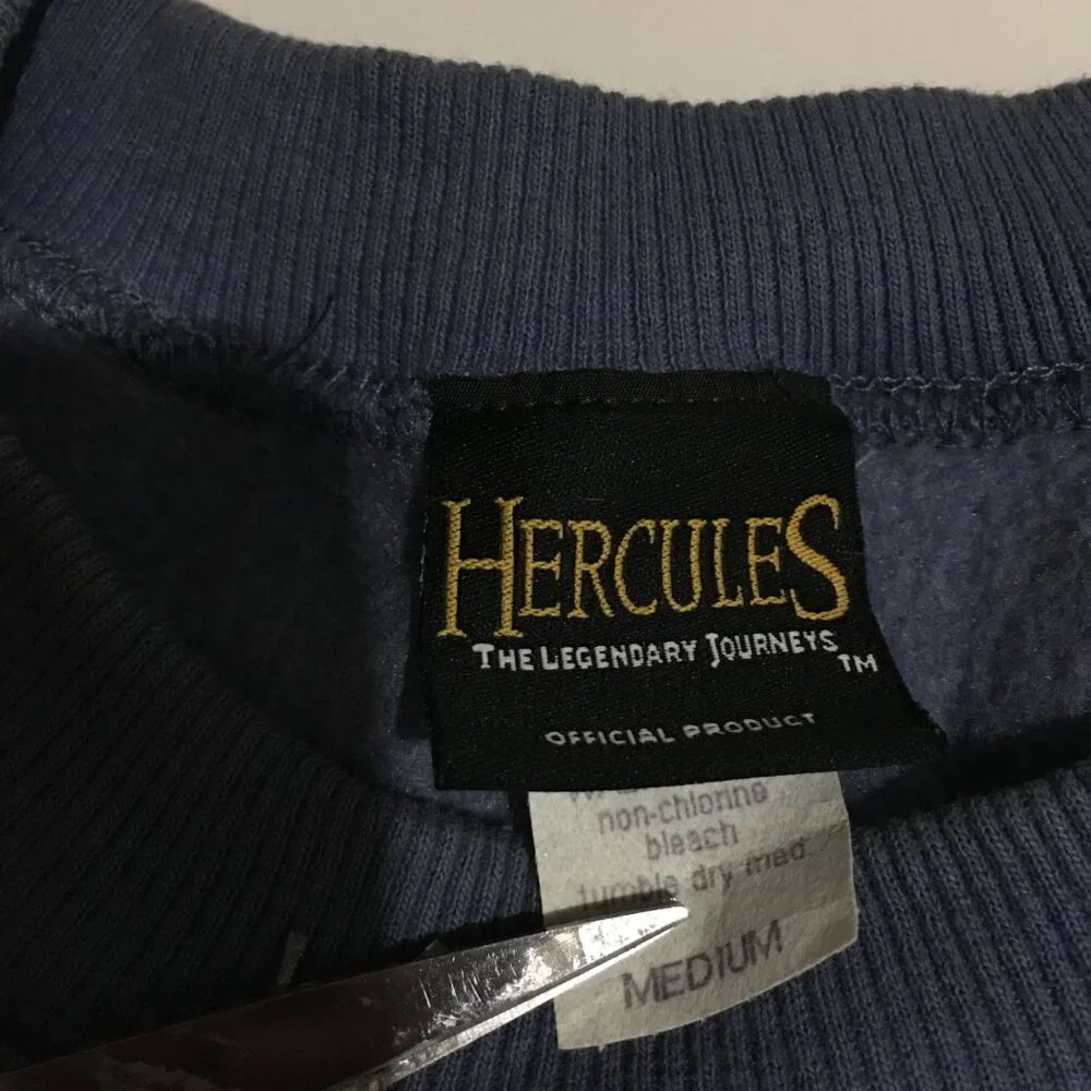 Vintage 90s Hercules Movie Promo Sweatshirt Size Medium Mens Crewneck USA - Picture 5 of 9